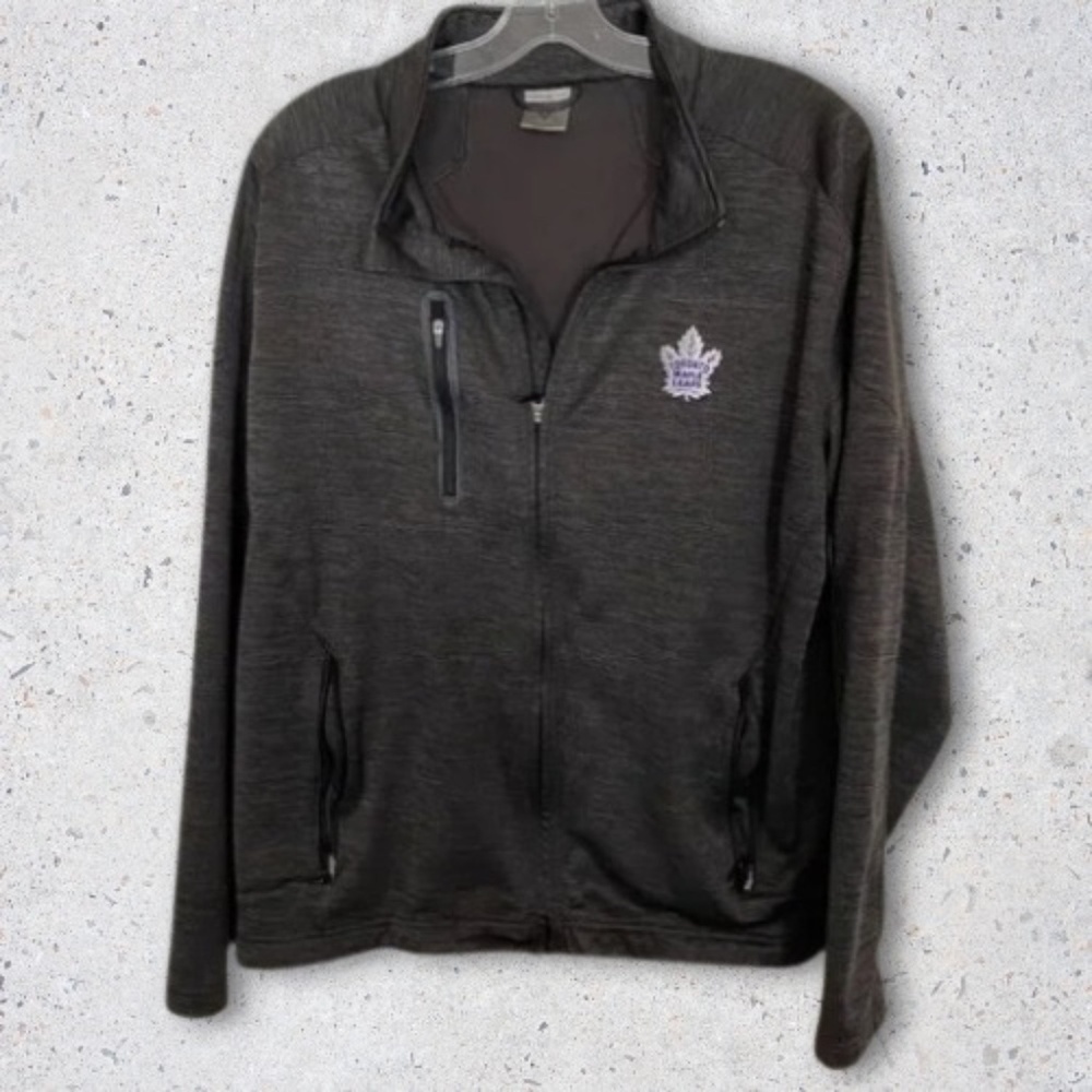 Men's Black Quarter-Zip Performance Jacket with Embroidered Logo